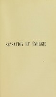 view Sensation et eńergie / par Charles Henry.