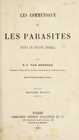 view Les commensaux et les parasites dans le règne animal / par P.-J. van Beneden.