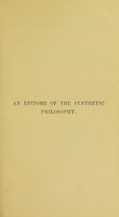 view An epitome of the synthetic philosophy / by F. Howard Collins.