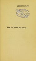 view What it means to marry, or, Young women and marriage / by Mary Scharlieb.