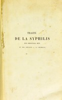 view Traité de la syphilis des nouveau-nés et des enfants à la mamelle / par P. Diday.