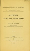 view Matières odorantes artificelles / par George F. Jaubert.