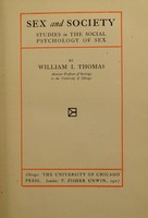 view Sex and society : studies in the social psychology of sex.