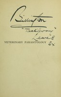 view Veterinary parasitology / [R.H. Smythe].