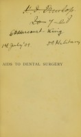 view Aids to dental surgery / by Arthur S. Underwood and Douglas Gabell.