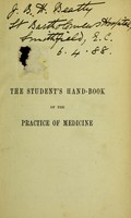 view The student's hand-book of the practice of medicine : designed for the use of students preparing for examination / by H. Aubrey Husband.