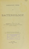 view Laboratory work in bacteriology / by Frederick G. Novy.