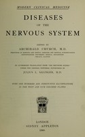 view Diseases of the nervous system / edited by Archibald Church.