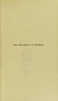 view The treatment of syphilis / by Alfred Fournier ; English translation of the second edition (revised and enlarged) by C.F. Marshall.