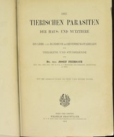 view Die tierischen Parasiten der Haus- und Nutztiere : ein Lehr- und Handbuch mit Bestimmungstabellen für Tierärzte und Studierende / [Josef Fiebiger].