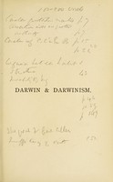 view Darwin & Darwinism, pure and mixed : a criticism, with some suggestions / by P.Y. Alexander.