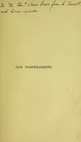 view Our temperaments: their study and their teaching : A popular outline.