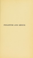 view Philistine and genius / by Boris Sidis.