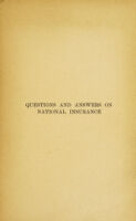 view Questions and answers on national insurance : a practical and clear handbook for all / by Gilbert Stone.