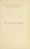 view The realm of nature : an outline of physiography / by Hugh Robert Mill.