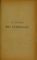 view Le cuisinier des cuisiniers : 1,000 recettes de cordon-bleu usuelles, faciles et économiques ... / par le docteur Jourdan-Lecointe.