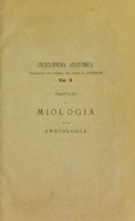 view Trattato di miologia e di angiologia / di F.G. Theile.