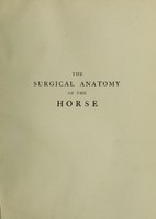 view The surgical anatomy of the horse / by J.T. Share-Jones.