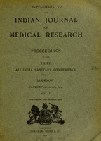 view Proceedings of the third all-India sanitary conference held at Lucknow, January 19th to 27th 1914.