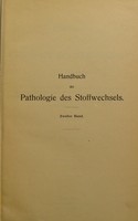 view Handbuch der Pathologie des Stoffwechsels / unter Mitwirkung von Adalbert Czerny [and others] ; herausgegeben von Carl von Noorden.