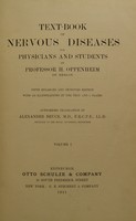 view Text-book of nervous diseases for physicians and students / by Professor H. Oppenheim.