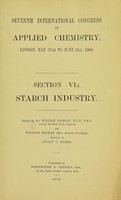 view Seventh International Congress of Applied Chemistry : London, May 27th to June 2nd, 1909.