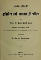 view Das Buch vom gesunden und kranken Menschen / von Carl Ernst Bock.