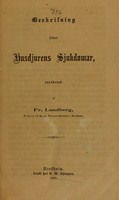 view Beskrifning öfwer husdjurens sjukdomar / utarbetad af Fr. Lundberg.