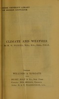 view Climate and weather / by H.N. Dickson.