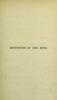 view The intuitions of the mind inductively investigated / by James McCosh.