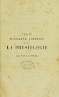 view Traité d'analyse chimique appliquée à la physiologie et à la pathologie : guide pratique pour les recherches cliniques / F. Hoppe-Seyler ; Tr. de l'allemand sur la 4. éd. et annoté par F. Schlagdenhauffen.