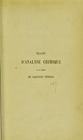 view Traité d'analyse chimique à l'aide de liqueurs titrées / par Frédéric Mohr... ; traduit de l'allemand par C. Forthomme.