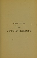 view What to do in cases of poisoning / by William Murrell.