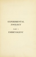 view Embryogeny : an account of the laws govering the development of the animal egg as ascertained through experiment / by Hans Przibram.