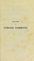 view Leçons de pathologie expeŕimentale / par Claude Bernard.