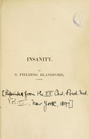 view Insanity / by G. Fielding.
