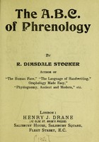 view The A.B.C. of phrenology / R. Dimsdale Stocker.