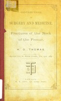 view Fractures of the neck of the femur / by H.O. Thomas.