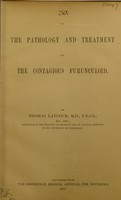 view On the pathology and treatment of the contagious furunculoid / by Thomas Laycock.