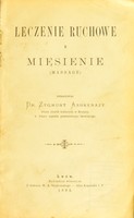 view Leczenie ruchowe i mieşienie : massage / Zygmunt Ashkenazy.