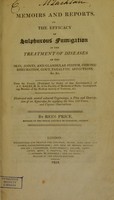 view Memoirs and reports, on the efficacy of sulphurous fumigation in the treatment of diseases of the skin, joints, and glandular system, chronic rheumatism, gout, paralytic affections, &c. &c. / From the French (published by order of that Government,) of J.C. Gales ... ; by Rees Price.