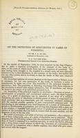 view On the detection of strychnine in cases of poisoning / by Dr. J. E. De Vry ...  and E. A. Van der Burg.