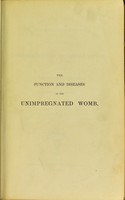 view Practical observations on the more important derangements of the female system : their consequences and treatment / by Charles Waller.