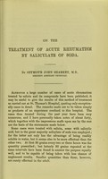 view On the treatment of acute rheumatism by salicylate of soda.