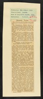 view [Newspaper clipping (Sunday Times, 10 August 1939) of a brief history of the Siamese Twins Chang and Eng and Elizabeth and Mary Chulkhurst, the 'Biddenden maids'. Written by Ernest A. Ebblewhite].