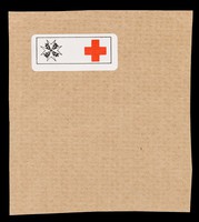 view [British Red Cross Society / Order of St. John sticker, as used in 1992].