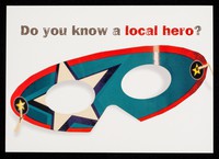 view [Postcard sized card inviting nominations for the British Red Cross Society annual Humanitarian Citizen Awards, "Do you know a local hero?"].