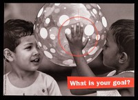 view [British Red Cross Society postcard promoting diversity : "What is your goal?].