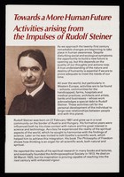 view [Leaflet about Rudolf Steiner, anthroposophical medicine, Weleda natural medicines, special education, biodynamic agriculture].