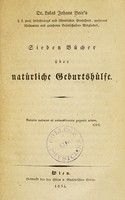 view Lukas Johann Boër's Sieben Bücher über natürliche Geburtshülfe.